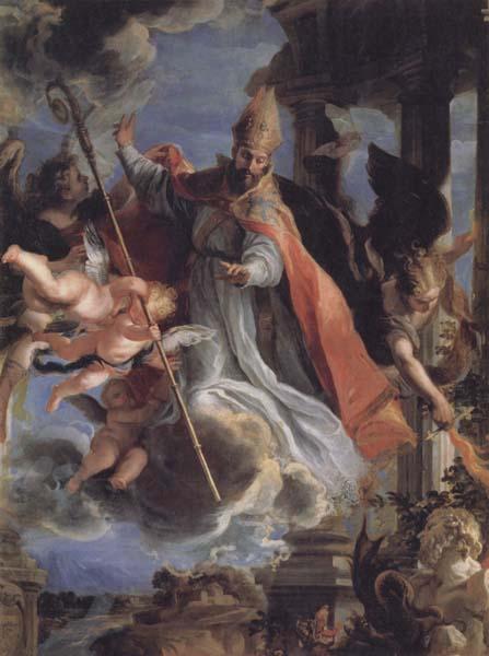 COELLO, Claudio The Triumph of St.Augustine Sweden oil painting art